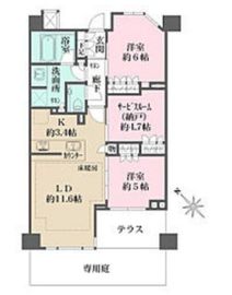 ザ・パークハウス浜田山 1階 間取り図