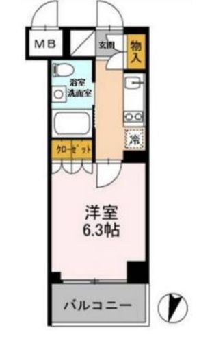 カスタリア武蔵小杉 218 間取り図