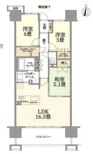 ヴェレーナ王子 20階 間取り図