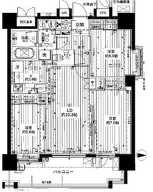 アルファグランデ一之江六番街 904 間取り図