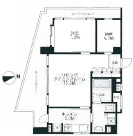 ラフィーヌ上目黒 401 間取り図