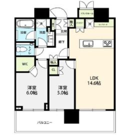 パークシティ武蔵小山ザタワー 40階 間取り図