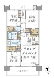 バウス西大島 7階 間取り図