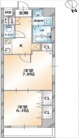オーキッドレジデンス明石町 201 間取り図