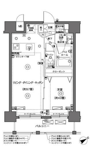 ZOOM横浜 7階 間取り図