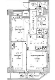 グランヴァンセレッソ王子レジデンシア 11階 間取り図