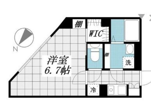 CREAL新宿山吹町 (クリアル新宿山吹町) 102 間取り図