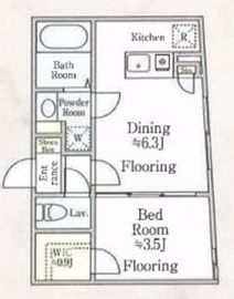 CREAL新宿山吹町 (クリアル新宿山吹町) 302 間取り図