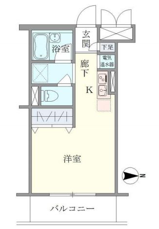 メゾンベール南麻布 106 間取り図