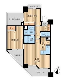 クリオ上野毛ラ・モード 3階 間取り図