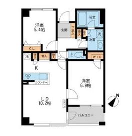 CASSIA横濱ガーデン山 414 間取り図