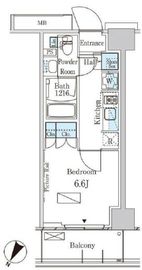 パークアクシス横濱大通り公園 1016 間取り図