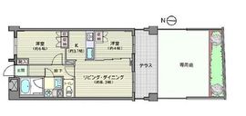 プレジール新宿大久保 1階 間取り図