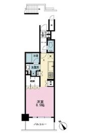 アイディーコート代々木神宮の杜 8階 間取り図