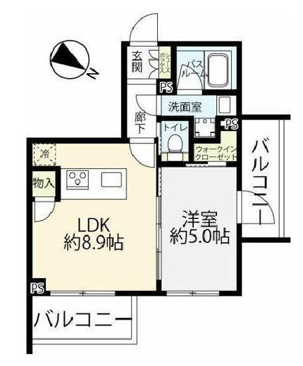 ブライズ笹塚 5階 間取り図