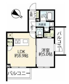 ブライズ笹塚 5階 間取り図
