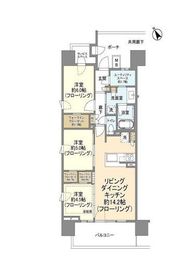 パークホームズ登戸ステーションアヴェニュー 13階 間取り図