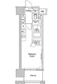 ザ・パークハビオ上北沢 706 間取り図