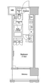ザ・パークハビオ上北沢 705 間取り図