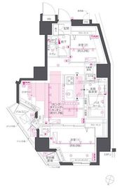 ZOOM渋谷笹塚Second 3階 間取り図