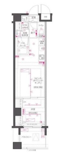 ZOOM渋谷笹塚Second 1階 間取り図