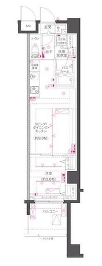 ZOOM渋谷笹塚Second 1階 間取り図