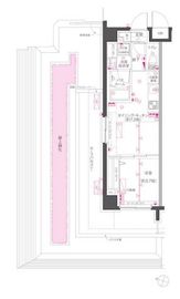 ZOOM渋谷笹塚Second 4階 間取り図