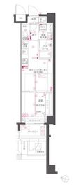 ZOOM渋谷笹塚Second 4階 間取り図