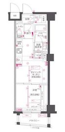 ZOOM渋谷笹塚Second 3階 間取り図