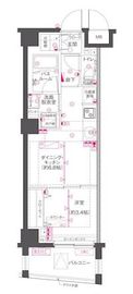 ZOOM渋谷笹塚Second 3階 間取り図