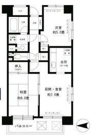 フレスコ川崎 802 間取り図