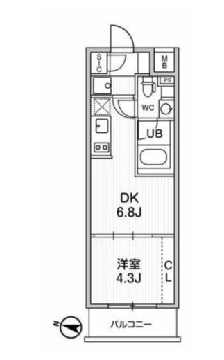 Weave Place Higashikoenji (ウィーヴプレイス東高円寺) 302 間取り図