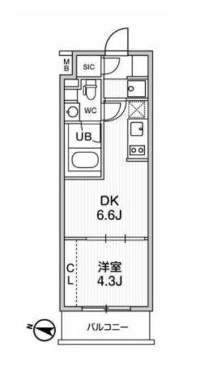 Weave Place Higashikoenji (ウィーヴプレイス東高円寺) 103 間取り図