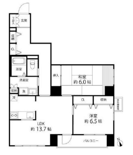 T's garden東陽町 (ティーズガーデン東陽町) 203 間取り図