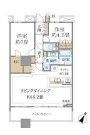 ブリリアマーレ有明 24階 間取り図