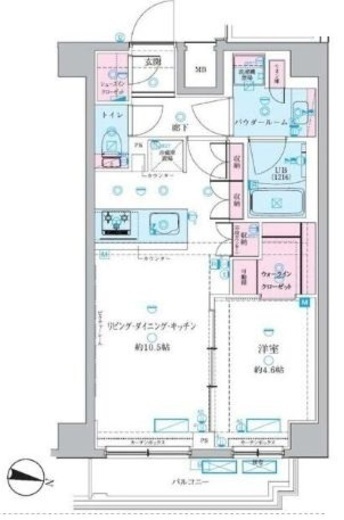 GENOVIA押上Ⅱ (ジェノヴィア押上Ⅱ) 7階 間取り図