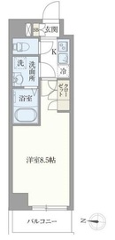 オープンブルーム押上 201 間取り図