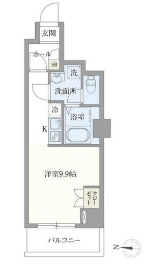 オープンブルーム押上 101 間取り図