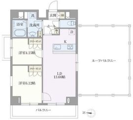 オープンブルーム押上 801 間取り図