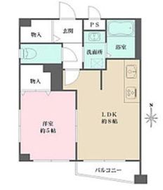 アルビレオ中野坂上 303 間取り図