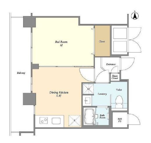 インプルーブ錦糸町 704 間取り図