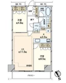 ザ・パークハウス新宿タワー 16階 間取り図