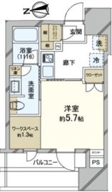 リビオレゾン三田 5階 間取り図