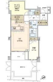 ザ・パークハウスグラン南青山 1階 間取り図