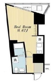 Weave Place Ueno South (ウィーヴプレイス上野サウス) 801 間取り図