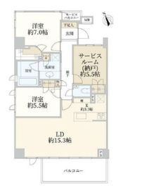 ディアナコート浜田山 1階 間取り図