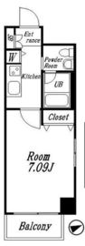 アセンションアイディ浅草 5階 間取り図