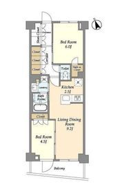 グランカーサ溝の口 305 間取り図
