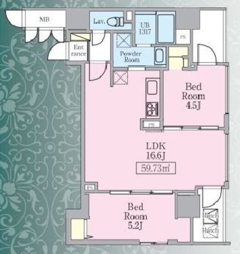 アビタシオン創 1202 間取り図