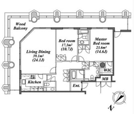 ラフィーヌ西新宿 2315 間取り図